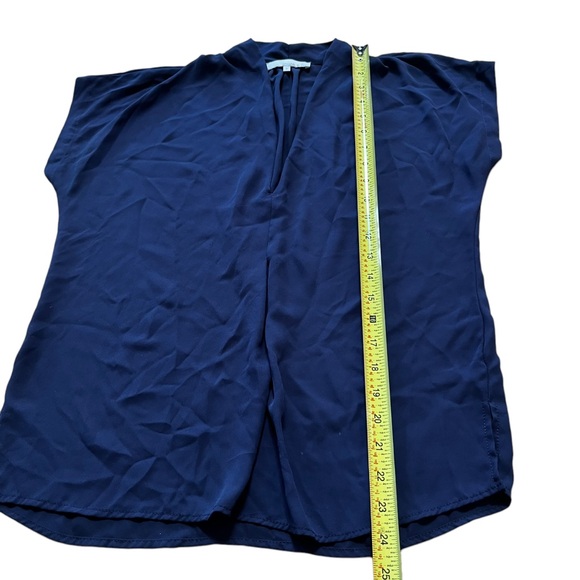 Monk & Lou Navy Blue Blouse Top Size Small - Picture 6 of 6